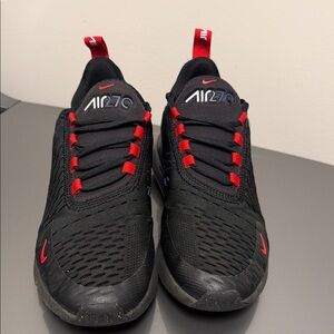 Nike Air Max 270 Black and Red Sneakers